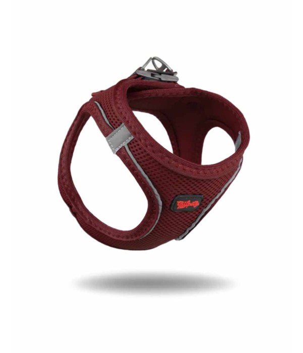 Tailpetz Air-mesh Harness Köpek Göğüs Tasması - Bordo 3XS