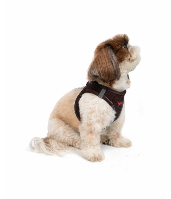 Tailpetz Air-mesh Harness Köpek Göğüs Tasması - Kahverengi S