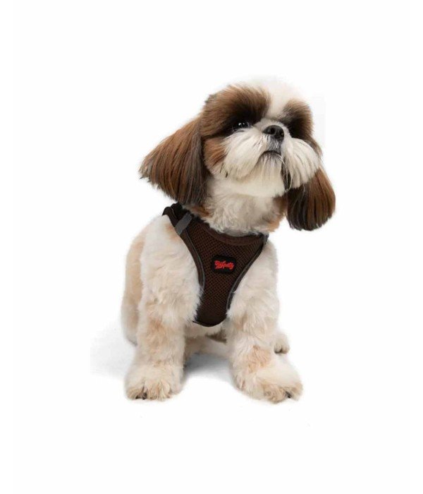 Tailpetz Air-mesh Harness Köpek Göğüs Tasması - Kahverengi S