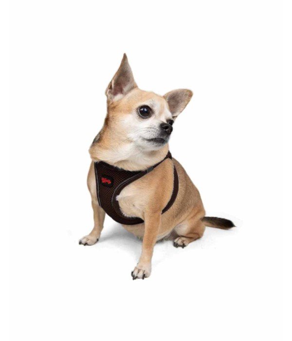 Tailpetz Air-mesh Harness Köpek Göğüs Tasması - Kahverengi 3XS