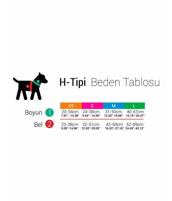Tailpetz H Tipi Köpek Göğüs Tasması - Spirit L