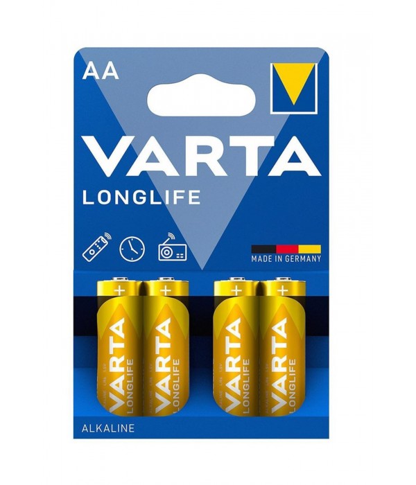 Varta - 4106 Longlife Alkalin Aa Kalem Pil 4'lü Paket Varta - 4106 Longlife Alkalin Aa Kalem Pil 4'lü Paket