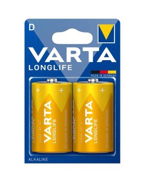 Varta 4120 Longlife Alkalin D Büyük Boy Pil 2'li Paket Varta 4120 Longlife Alkalin D Büyük Boy Pil 2'li Paket