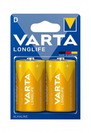 Varta 4120 Longlife Alkalin D Büyük Boy Pil 2'li Paket