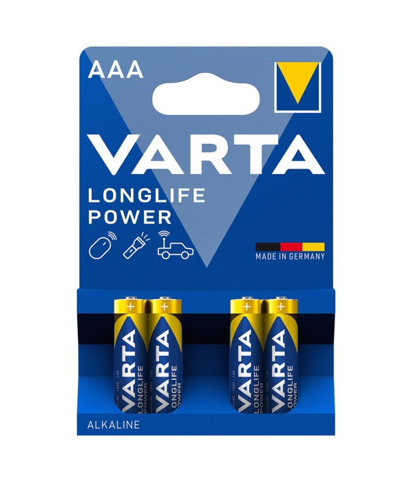 Varta 4903 AAA İnce Kalem Pil, Longlife Power Alkalin, 4 Adet Varta 4903 AAA İnce Kalem Pil, Longlife Power Alkalin, 4 Adet