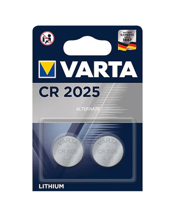 Varta Cr2025 Lithium 3v Pil 2'li Paket Varta Cr2025 Lithium 3v Pil 2'li Paket