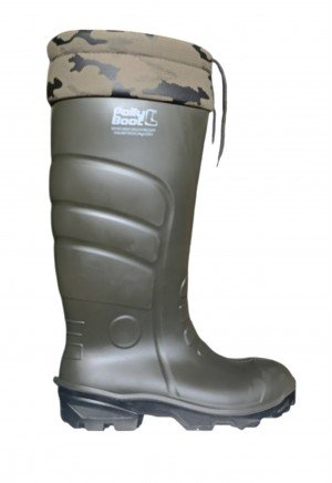 Pollyboot - Vega 43 Numara Haki Renk  Kamuflaj Desenli İş Çizmesi 