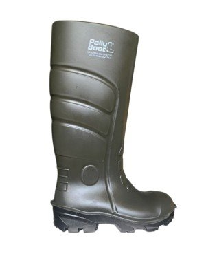 Pollyboot - Vega Çelik Burun 44 Numara Haki Renk İş Çizmesi 