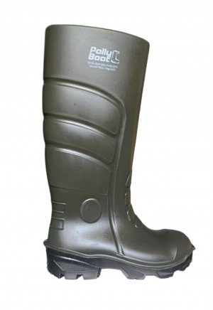 Pollyboot - Vega Çelik Burun 45 Numara Haki Renk İş Çizmesi 