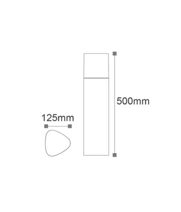 ACK AG36-00042 E27 50 cm Hera Alüminyum Bahçe Armatürü