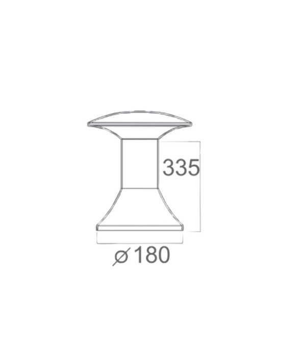 ACK AG55-04221 E27 Gaia Set Üstü Bahçe Duvar Armatürü