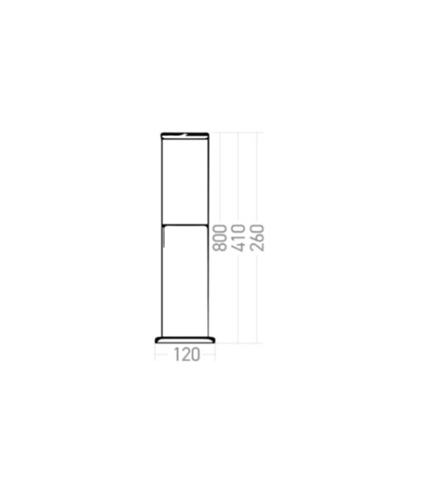 ACK AG56-06121 E27 IP54 41cm Limos Bahçe Direk Armatürü ACK AG56-06121 E27 IP54 41cm Limos Bahçe Direk Armatürü