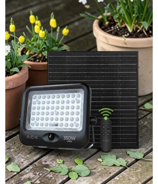 ACK AT65-19832 350W IP65 6500K Beyaz Lensli Solar Led Projektör
