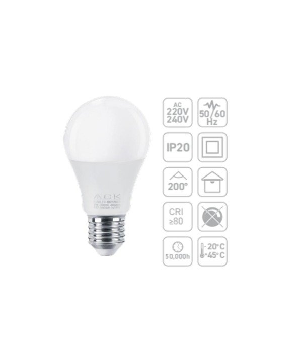 ACK AA13-01523 15W A70 E27 6500K Beyaz Led Ampul