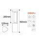 ACK AG43-02102 7W 50 cm 3000K Günışığı Dallas Alüminyum Led Bahçe Armatürü