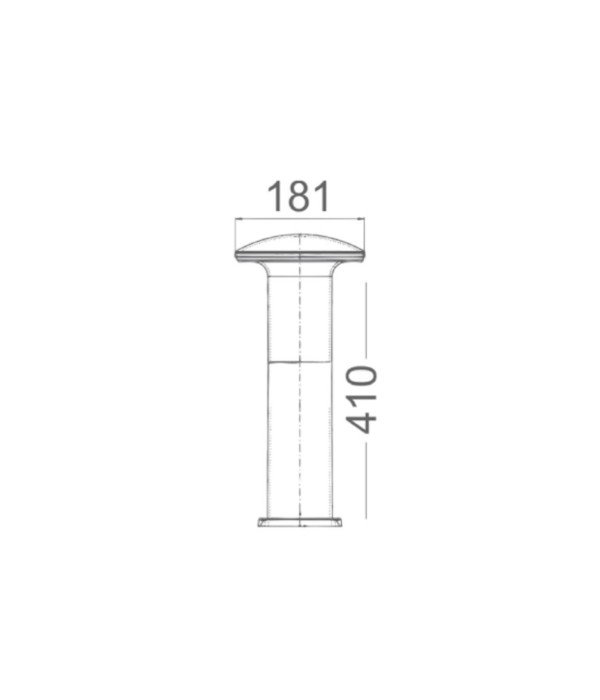ACK AG55-04121 E27 41 cm Gaia Bahçe Armatürü