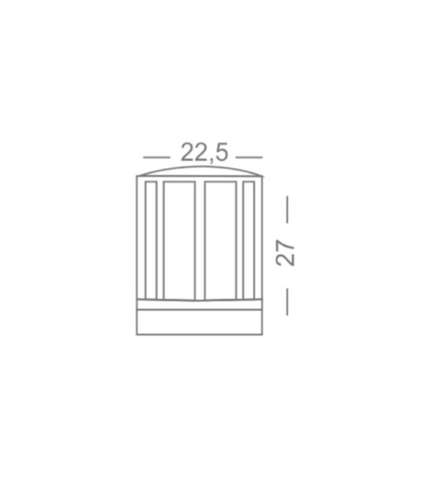 ACK AG55-08021 E27 IP54 27cm Lunar Pc Set Üstü Bahçe Armatürü ACK AG55-08021 E27 IP54 27cm Lunar Pc Set Üstü Bahçe Armatürü