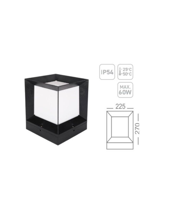 ACK AG55-07021 E27 Lunar Set Üstü Bahçe Armatürü ACK AG55-07021 E27 Lunar Set Üstü Bahçe Armatürü