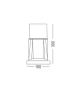 ACK AG57-01021 E27 IP54 30cm Set Üstü Bahçe Atmatürü ACK AG57-01021 E27 IP54 30cm Set Üstü Bahçe Atmatürü