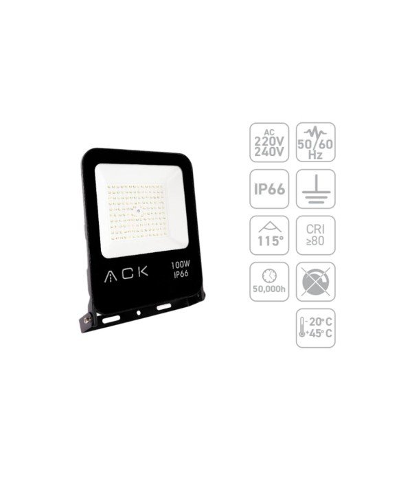 ACK AT62-19102 100W 3000K Günışığı Smd Led Projektör