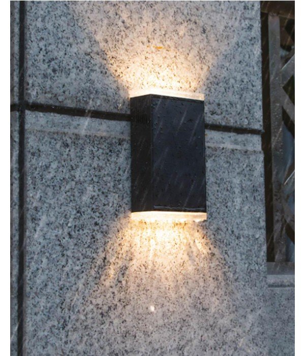 ACK AG60-19801 IP54 Çift Yönlü Solar Led Bahçe Duvar Apliği