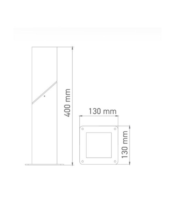 ACK AG36-00502 E27 40 cm Karya Alüminyum Bahçe Armatürü