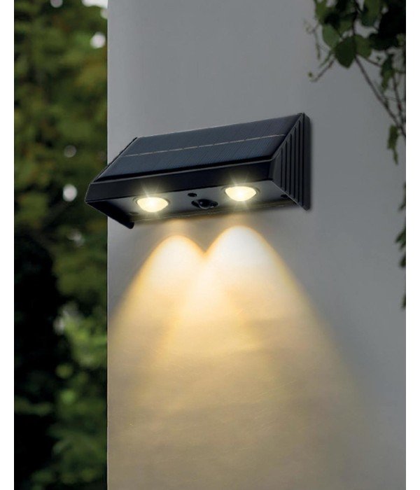 ACK AG60-05801 IP65 3000K Günışığı Solar Led Bahçe Duvar Apliği