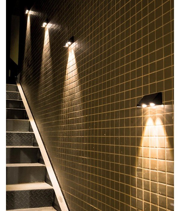 ACK AG60-05801 IP65 3000K Günışığı Solar Led Bahçe Duvar Apliği