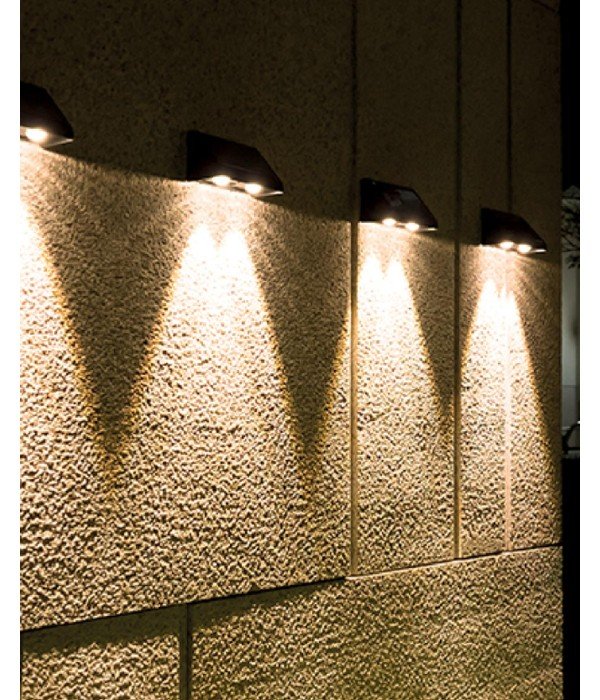 ACK AG60-05801 IP65 3000K Günışığı Solar Led Bahçe Duvar Apliği