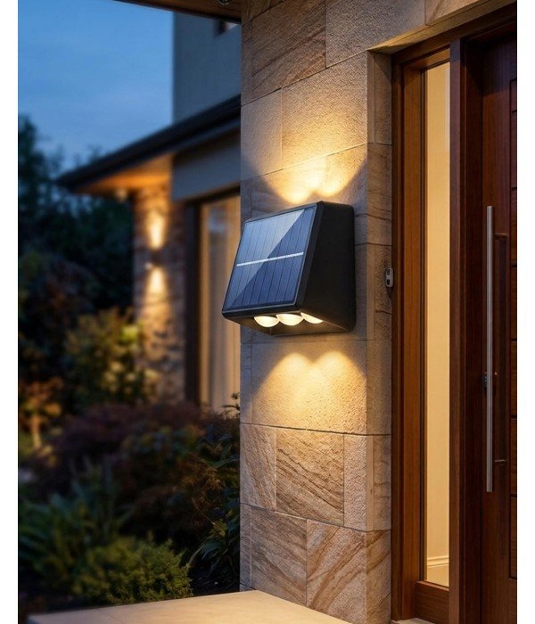 ACK AG60-09801 IP54 Çift Yönlü Solar Led Bahçe Duvar Apliği ACK AG60-09801 IP54 Çift Yönlü Solar Led Bahçe Duvar Apliği