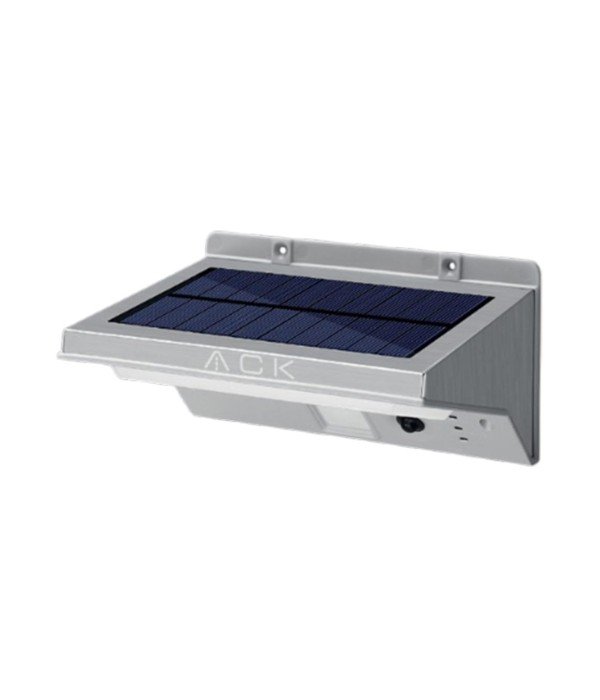 ACK AG60-07851 IP65 Hareket Sensörlü Solar Led Bahçe Duvar Apliği