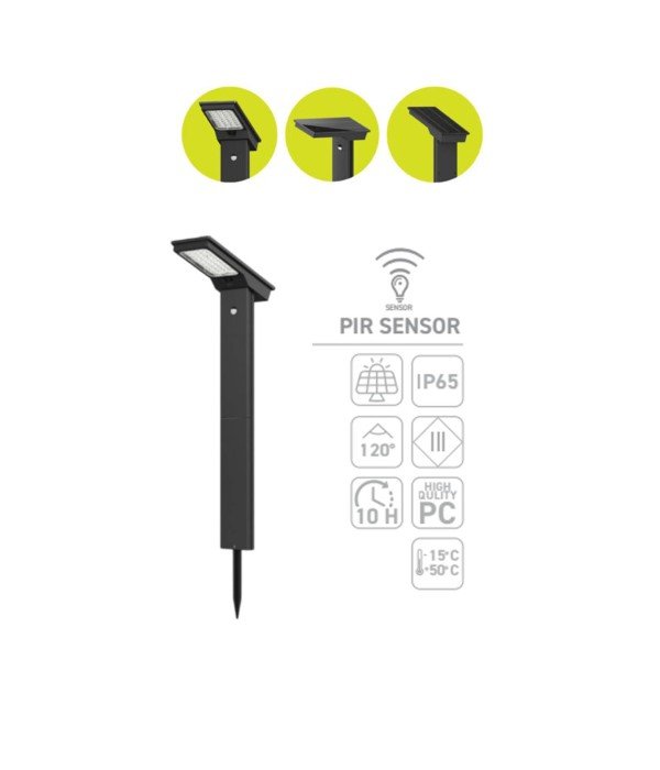 ACK AG60-40831 IP65 6500K Beyaz Solar Led Kazıklı Bahçe Armatürü