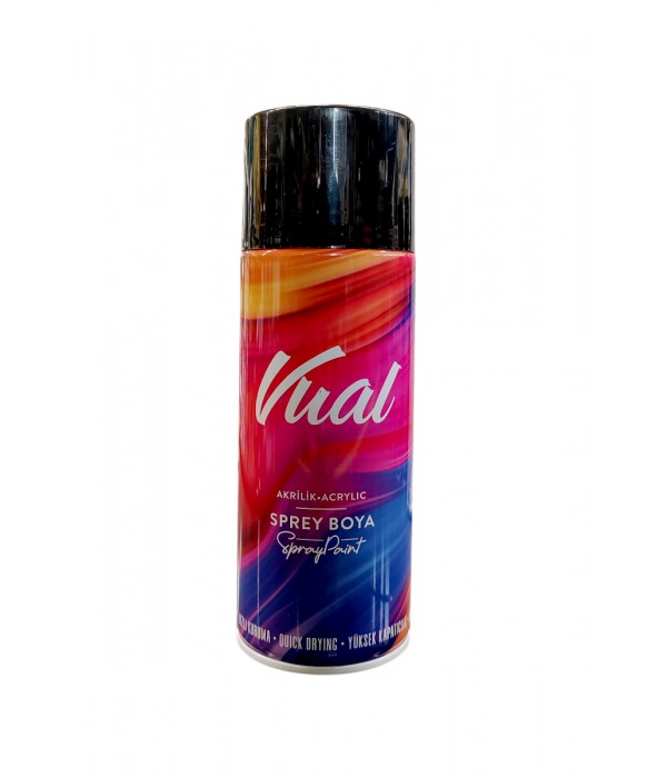 Akçalı Vual Akrilik Parlak Siyah Sprey 400 ml - RAL 9005 Akçalı Vual Akrilik Parlak Siyah Sprey 400 ml - RAL 9005