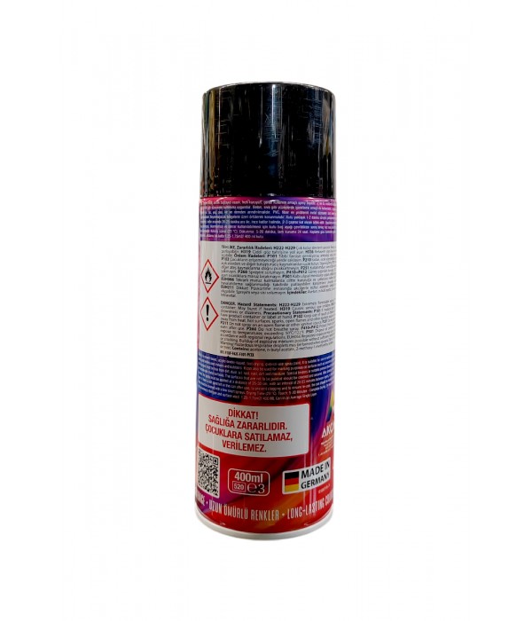 Akçalı Vual Akrilik Parlak Siyah Sprey 400 ml - RAL 9005 Akçalı Vual Akrilik Parlak Siyah Sprey 400 ml - RAL 9005