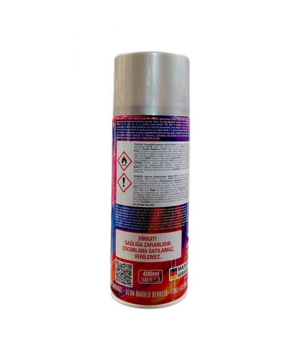 Akçalı Vual Akrilik Parlak Alüminyum Gri Sprey 400 ml - RAL 9006 Akçalı Vual Akrilik Parlak Alüminyum Gri Sprey 400 ml - RAL 9006