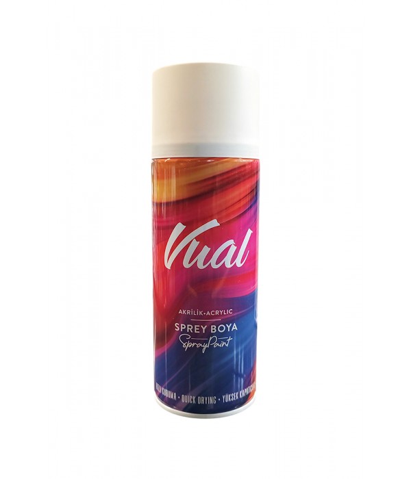 Akçalı Vual Akrilik Parlak Beyaz Sprey Boya 400 ml - RAL 9010 Akçalı Vual Akrilik Parlak Beyaz Sprey Boya 400 ml - RAL 9010