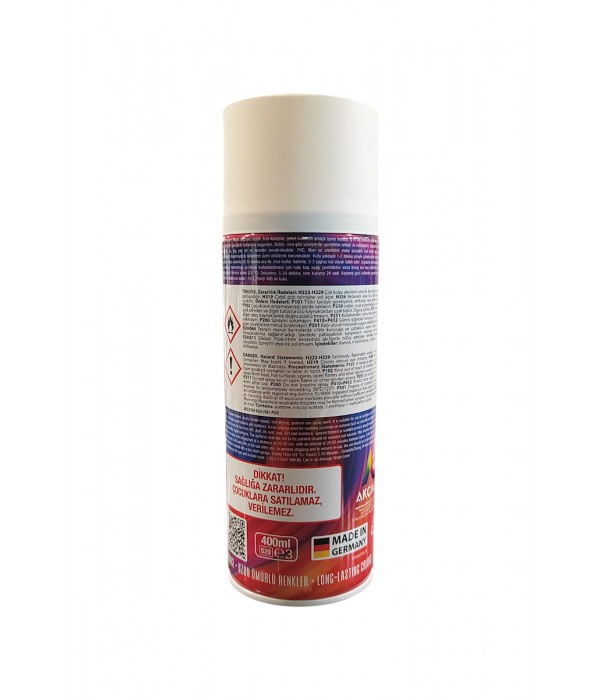 Akçalı Vual Akrilik Mat Beyaz Sprey Boya 400 ml - RAL 9010 Akçalı Vual Akrilik Mat Beyaz Sprey Boya 400 ml - RAL 9010