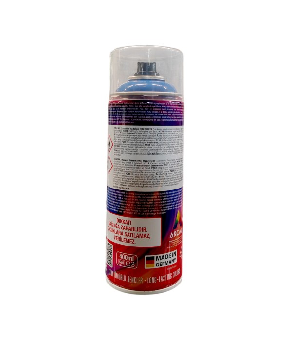 Akçalı Vual Akrilik Parlak Mavi Sprey 400 ml - RAL 5010 Akçalı Vual Akrilik Parlak Mavi Sprey 400 ml - RAL 5010