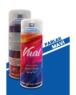 Akçalı Vual Akrilik Parlak Mavi Sprey   400 ml - RAL 5010 