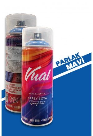 Akçalı Vual Akrilik Parlak Mavi Sprey 400 ml - RAL 5010 Akçalı Vual Akrilik Parlak Mavi Sprey 400 ml - RAL 5010