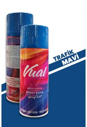 Akçalı Vual Akrilik Parlak Trafik Mavisi 400 ml - RAL 5017 Akçalı Vual Akrilik Parlak Trafik Mavisi 400 ml - RAL 5017