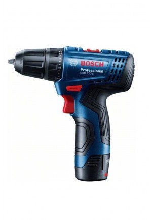 Bosch GSR 120-Li 12V Akülü Vidalama Seti – 2x2.0Ah Batarya Dahil 