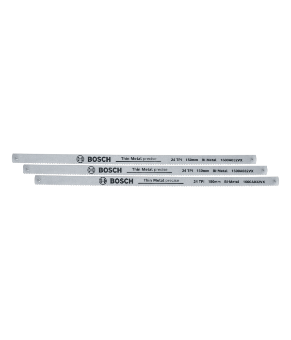 Bosch 1 600 A03 2UL 150mm 24 TPI 3 Parça Demir Testeresi Yedek Bıçağı