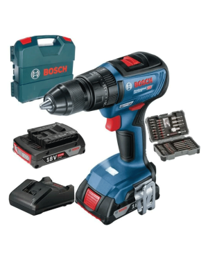 Bosch 0 615 990 M8K GSB 18V-50 43 Parça Akülü Darbeli Vidalama Seti
