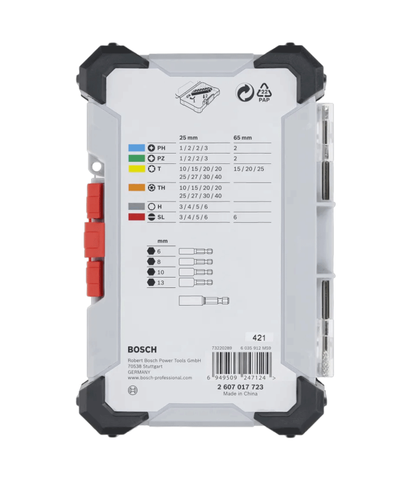 Bosch 2 607 017 723 43 Parça Vidalama Ucu Seti Extra Hard Set