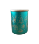 Bambu Kapaklı Kokulu Yeşil Bardak Mum