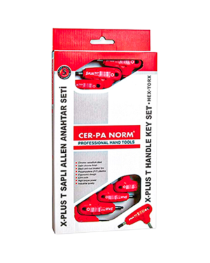 Cerpa X Plus 5 Parça T Saplı Allen Anahtar Seti - 1006 22 6205