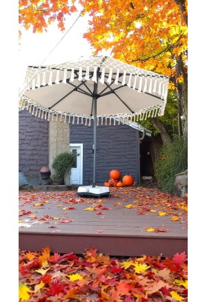 Şemsiye Evi - Saçak Makreme Tasarımlı Şemsiye