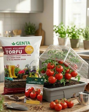 Evde Bitki Yetiştirme – Kokteyl Domates Hobi Seti (Tohum + Torf + Fanus) Evde Bitki Yetiştirme – Kokteyl Domates Hobi Seti (Tohum + Torf + Fanus)