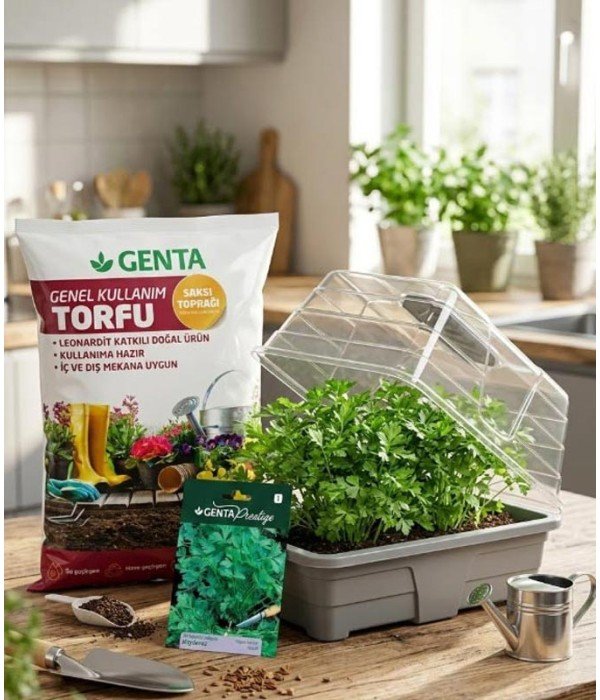 Evde Bitki Yetiştirme – Maydanoz Hobi Seti (Tohum + Torf + Fanus) Evde Bitki Yetiştirme – Maydanoz Hobi Seti (Tohum + Torf + Fanus)